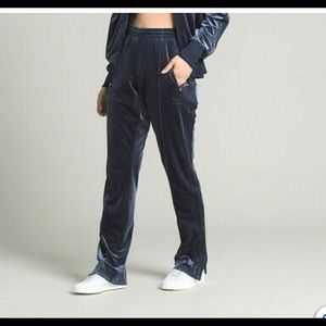 Adidas Firebird Blue Velvet Track Pants